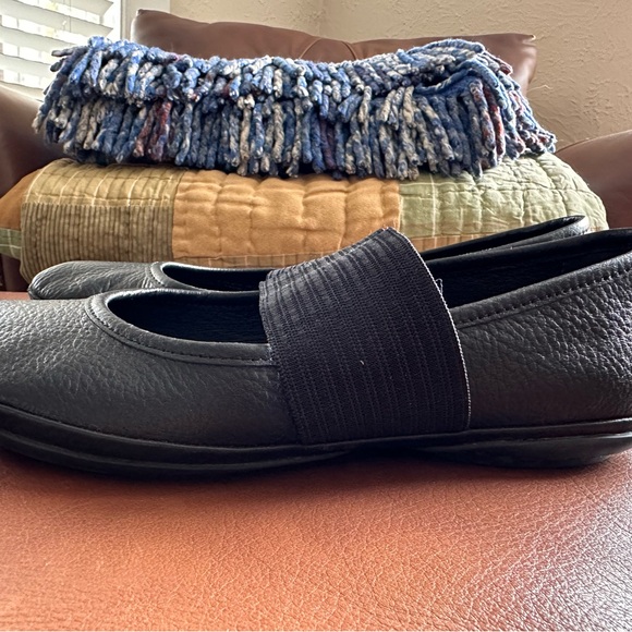 Camper Right Nina Ballerina Flats Black Leather Size 39 - Picture 3 of 5